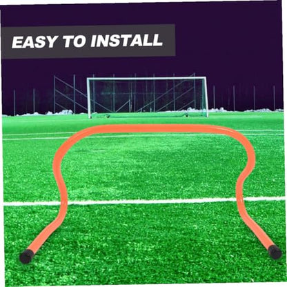 TEHAUX 4pcs Training Hurdles Set 15cm Plastic Speed and Agility Football Training Equipment for Soccer and Track Running Drills