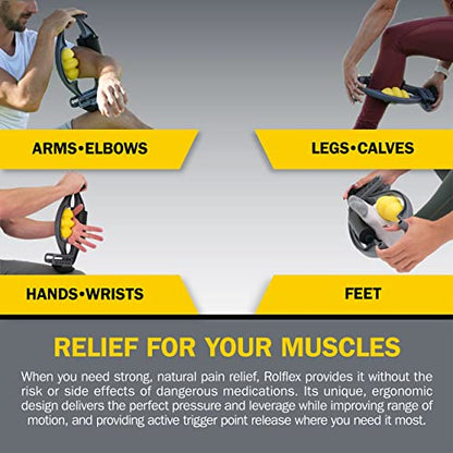 Arm & Leg Massager Roller – Muscle Roller to Address Golfer’s Elbow, Tennis Elbow, Carpal Tunnel & More – Arm & Leg Massage Roller for Muscle Tightness & Faster Recovery