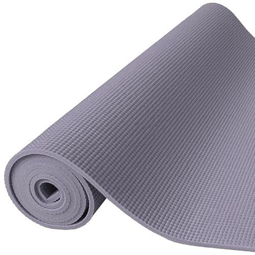 Fitvids All Purpose 1/4-Inch High Density Anti-Tear Exercise Yoga Mat with Carrying Strap, Multiple Colors