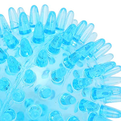 Ymiko Spiky Ball, Soft Transparent Massage Ball Spiky Ball Hollow Strength Recovery Exercise Stress Relief Massage Ball for Hand Wrist, Foot, Back, Muscles(7CM)
