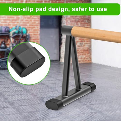 Dolibest Push Up Bar, 12'' High Parallettes Bars with 8 Rubber Feet & Foam Handle, Dip Bars with Stable Triangle Base for Calisthenics, Handstand, Gym & Home Exercise, Easy Assembly (600LB)