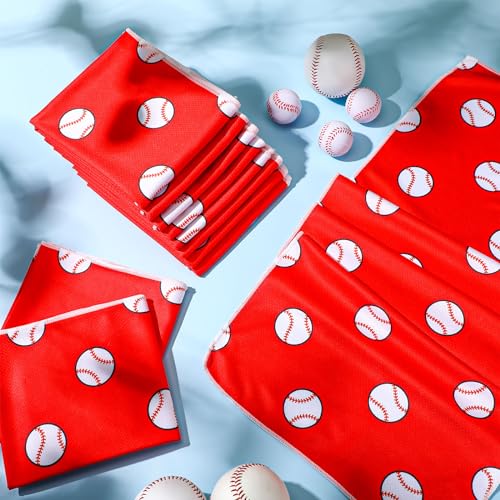 12 Pcs Cooling Towel 40 x 12 Inch Basketball Baseball Football Volleyball Soccer Softball Microfiber Fast Drying Towel for Gift Women Men