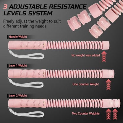 Cordless Battle Ropes for Home Gym & Apartment-Portable Ropeless Battle Ropes for Strength Training, HIIT & Full Body Exercise Includes Workout Guide & Storage Bag