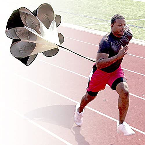 Resistance Parachute Running Speed Training, 57 in Speed Chute with Carry Bag,Resistance Running Parachute for Football Training Kids/Adults(Color:Blue) - color: Blue