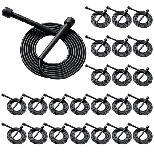 YYDYTTKX Adjustable Jump Rope Bulk, 9.2 ft Tangle-Free Speed Skipping Rope for workouts, group training, teams, family and Gym Class