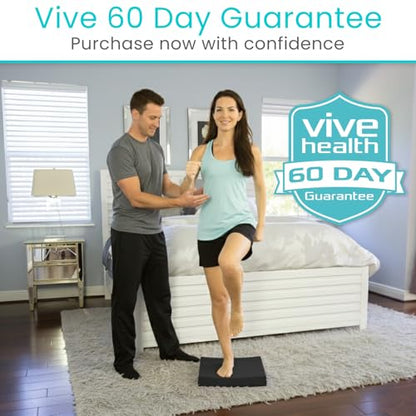 Vive Balance Pad - Foam Large Yoga Mat Trainer for Physical Therapy, Stability Workout, Knee and Ankle Exercise, Strength Training, Rehab - Chair Cushion for Adults, Kids, and Travel