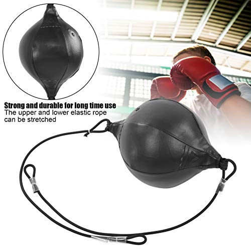 Double End Punching Ball, Punching Ball Inflatable Boxing PU Pear Muay Thai Punch Bag for Punching Exercise and Hand Eye Coordination Training