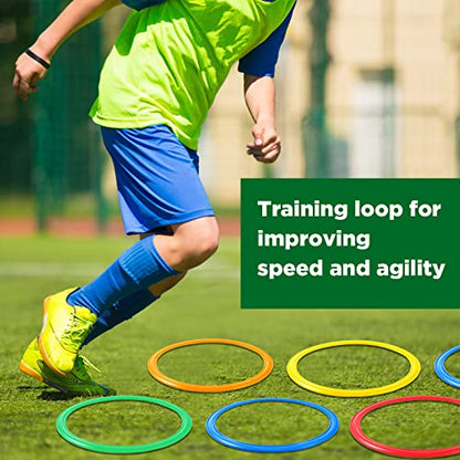 Agility Rings Speed and Agility Training Rings Exercise Speed Circle Jumping Hoops for Training Toss Equipment