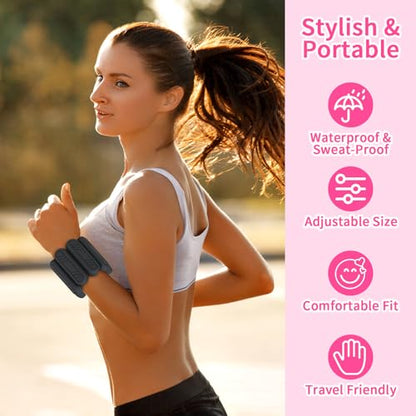 Wrist & Ankle Weights for Women, Adjustable Weights for Leg & Arm,Wearable Ankle Weights for Pilates, Walking, Yoga, Dance, Barre,Gym
