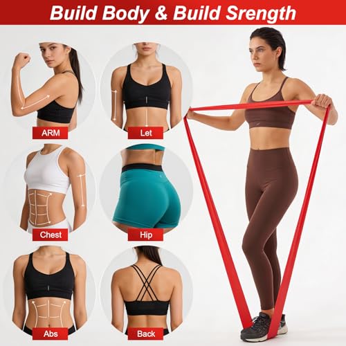 12pcs Resistance Bands Set Pull Up Bands Pull up Assistance Band Exercise Loop Band Elastic WorkoutBands for Men Women Home Gym Working Out Training Physical Therapy Body Stretching Muscle Strength