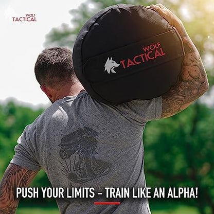 WOLF TACTICAL Sandbag Workout Bag Sand Bags for Weight Training Workout Sandbag Fitness Sand Bag - color: 100 LB