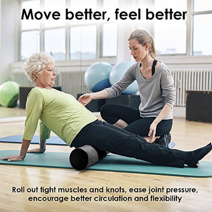 18" x 6" Premium High-Density EVA Foam Exercise/Yoga Roller - Choose Color!