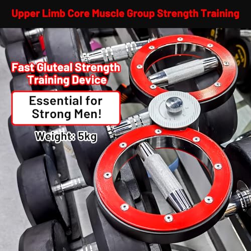 Arm Training Wheel, Hand Trainer and Forearm Trainer, Adjustable Arm Trainer for Wrist, Shoulder & Chest, Punch Speed Trainer and Martial Arts Arm Strength Device - color: Black & Red