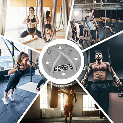 POWER GUIDANCE Wall and Ceiling Mount Bracket for Suspension Straps, Gymnastic Rings, Yoga Swings & Hammock Resistance Band Battle Rope