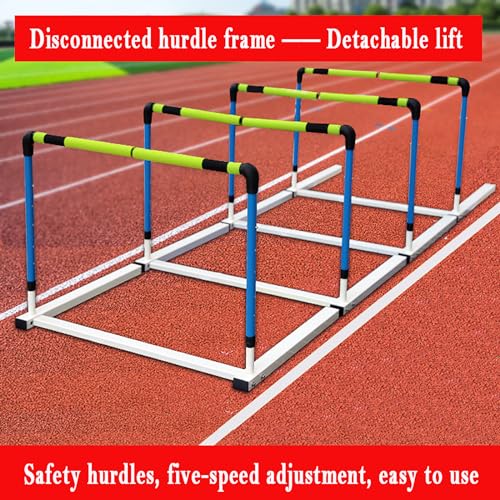 Soft Safety Hurdles, Agility Training Coordination Set, Adjustable Lift, Separate Soft Pole Design, Used for Professional Hurdles Competitions, Training, Etc.