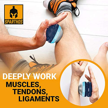 Sparthos Cold Ice Massage Roller Ball, Cryosphere Massager -Blue-70mm - color: Denim Blue, style: 70mm (Pack of 1)