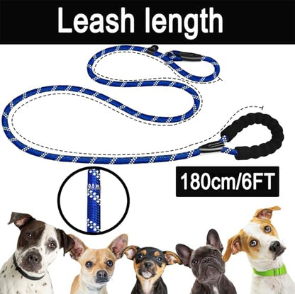6 FT Heavy Duty Dog Leashes with Comfortable Padded Handle,Deep Blue - color: Deep Blue, size: 6 Feet x 1/2 Inch