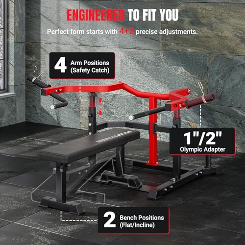 YOLEO Folding Gym Bench for Full Body Training, 300kg/660LB Abdominal Bench for Strength Training in Gym Home, with Quick Folding and Fast Adjustment
