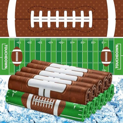 30Pcs Football Cooling Towels for Neck and Face 40 x 12 Inch Football Sports Team Gifts Workout Ice Towel for Gym Sweat Microfiber Breathable Chilly Bulk Neck Wraps for Athletes Camping Travel Yoga - style: Football