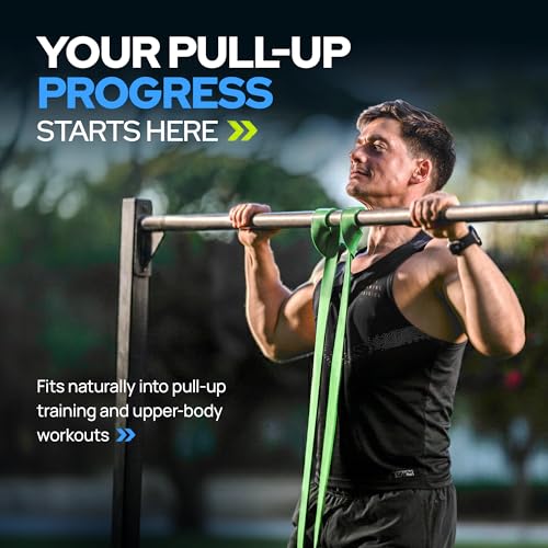 Level Up Your Pull-Ups, Glutes & Full Body Strength with Long Resistance Bands and Non-Slip Mini Loop Bands – Durable Fitness Band Set for Assisted Pull Ups, Booty Workouts & Total Body Training
