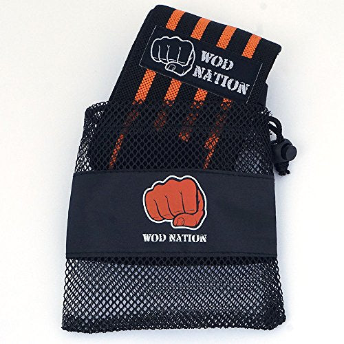 WOD Nation Wrist Wraps for Weightlifting & Strength Training – Professional Gym Straps w/Thumb Loop for Men & Women
