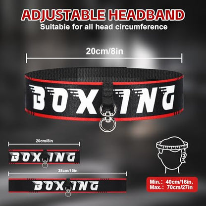 YORWHIN Headband Boxing Reflex Ball, 3 Levels Reaction Ball with 2 Adjustable Headbands, Boxing Training Equipment for Reaction, Punching Speed, Hand Eye Coordination