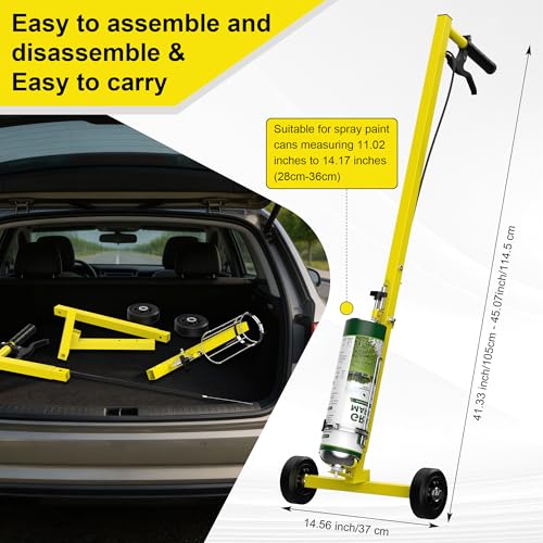 Marking Paint Wand, Compatible with Inverted Striping Paint (T-Tip Nozzle) | Striping Line Painting Wand for Parking Lots, Warehouses, Utility Marking, or Athletic Fields