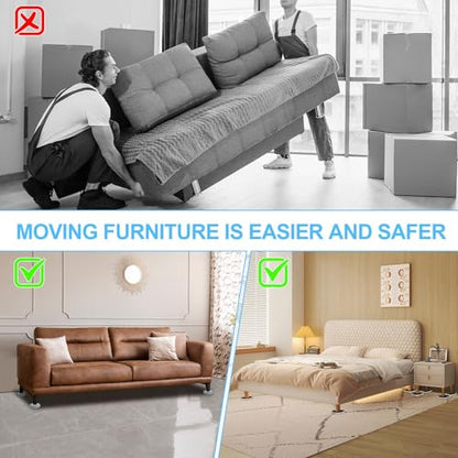 New Upgrade Furniture Movers Sliders - Multi-Surface Furniture Sliders - size: 4.3in 8+8Pack