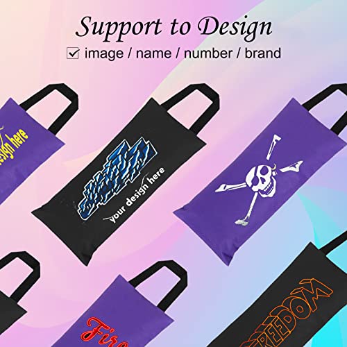 TOPTIE 2 Pack Yoga Sandbag Weighted Bag for Fitness Yoga Bolster, Unfilled Sandbag 16 x 7 Inch