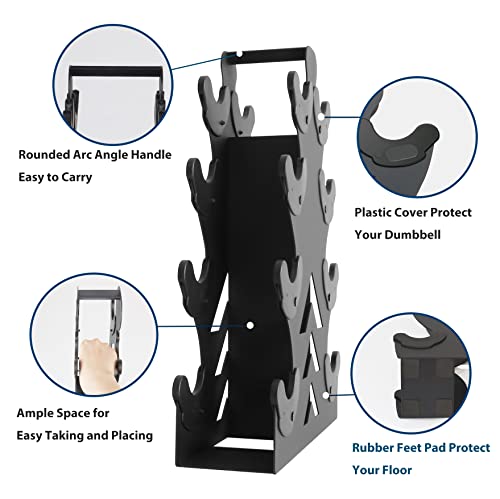 Dumbbell Storage Rack Weight Organizer Rack Only for Home Gym Weight Rack No need Assembly - size: 4-Tier