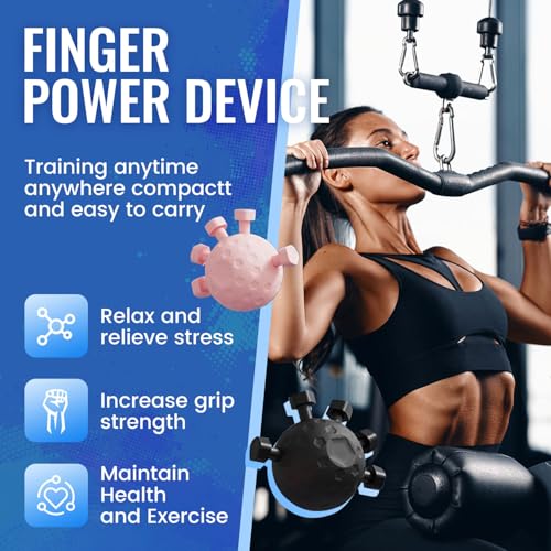 Finger Grip Strengthener, Hand Gripper Strengthener Finger Strengthener Hand Gripper Strengthener Tester Hand Strengthening Devices,Hand Exercisers for Strength Finger Exerciser Gripper Tool (Large)