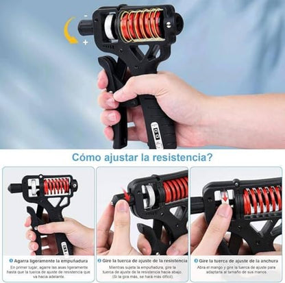 Grip strength trainer, forearm exerciser, Adjustable resistance 10-360 pounds (5-160 kilograms),Hand gripper strengthener can quickly strengthen the wrist, forearm and fingers, which is helpful for hand treatment and strength recovery