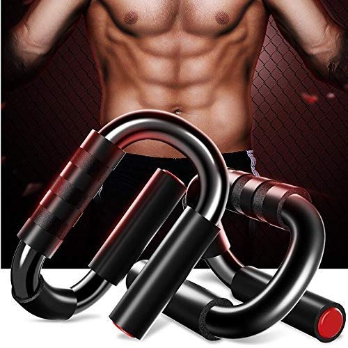 Push Up Bars - Strong Chrome Steel Pushup Stands with Comfortable Foam Grip and Non-Slip in Choice, Sturdy and Less Wrist Strain