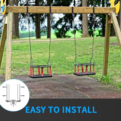 2 Heavy Duty Swing Hangers, Wooden 180° Swing Set Accessories Hammock 660LB Capacity Playground Hammock Chair Rope, Sandbag Porch, Hanging Heavy Punching Bags (2 Pack) - style: 2Pack-with Bearing