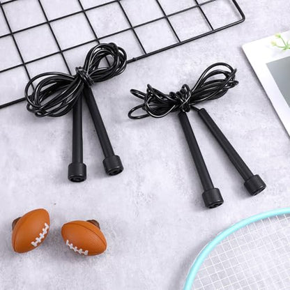 36PCS Adjustable PVC Jump Rope Bulk - 9.4ft Black Jump Ropes for Cardio Fitness, Workout, Training - Tangle-Free Plastic Jumping Rope Bulk for Men & Women
