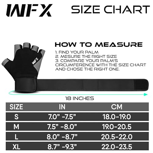WESTWOOD FOX Gym Gloves Fitness Training Anti Slip Shock-Absorbing Weight Lifting Gloves Padded Grip Breathable Fingerless Workout Support for Men Women Cycling Exercise
