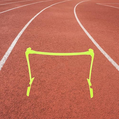Kisangel Soccer Training Hurdles Adjustable Foldable Agility Speed Hurdles Football Speed Training Equipment for Athletes Outdoor Practice
