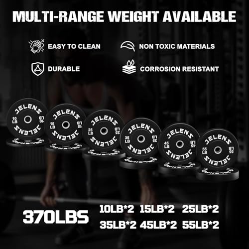 S11 Power Cage, 2000LB Multi-Function Power Rack with LAT Pulldown, Squat Rack with Adjustable Pulley System and Training Attachments, Weight Rack for Home Gym - style: 370LB Black Weights Package