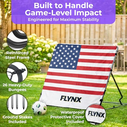 Baseball Rebounder Net 4 x 4.5 ft, Pitch Back Net with 3 Adjustable Angles, Heavy-Duty Steel Frame, 36-Ply Net, Stable Training Net for Baseball, Volleyball, Softball Fielding Practice