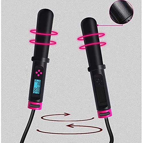 Skipping Rope, Speed Jump Rope Tangle-Free Adjustable Rope & Digital Jump Rope, Adjustable Calorie Counter Jump Skipping Ropes, Fitness Workouts Fat Burning Exercises Boxing Smart Counting - color: Blue