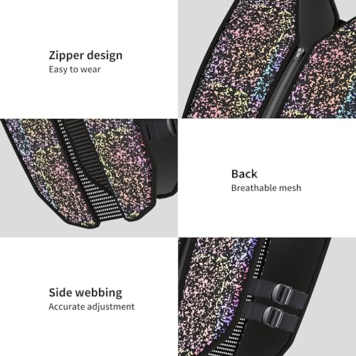 PROIRON Weighted Vest Soft Washable for Men Women 6.5lbs/11lbs/17.5lbs/22lbs,Fully Reflective Running Weight Vest,No Leakage Weighted Vest for Fitness,Workout,Weight Loss,Strength Training