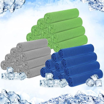 Hosuly 30 Pack Cooling Towels 40"x12" - color: Bright Color