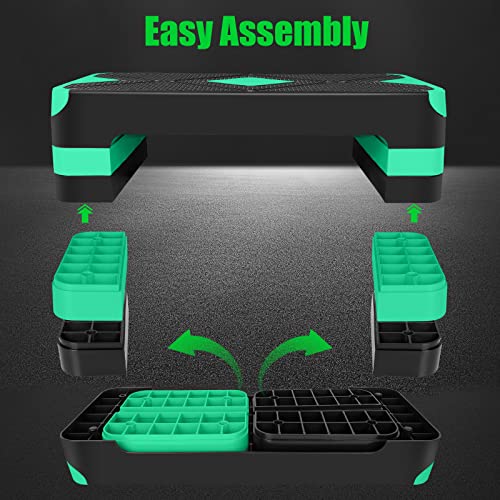 Adjustable Exercise Workout Aerobic Stepper Step Platform Trainer