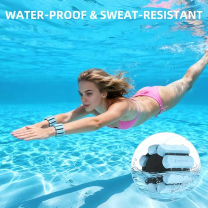 Wrist Ankle Weights for Women Men Workouts, 2lbs per Pair - color: Blue