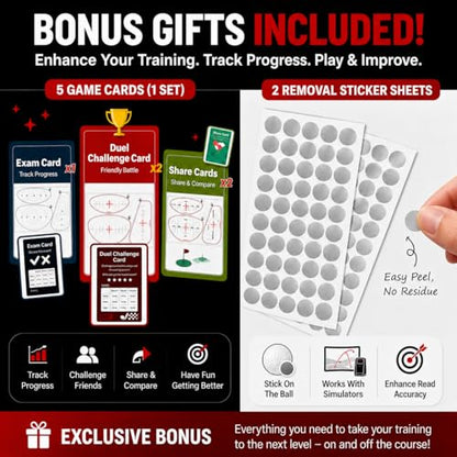 Golf Impact Tape, Golf Training Aid for Instant Impact Feedback - style: 150PC-Alignment Guide Right-Handed Stickers