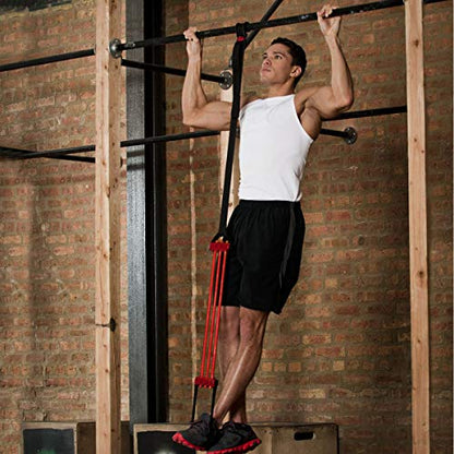 Lifeline Pull Up Revolution Assistance System to Improve Arm, Shoulders and Chest Strength with Assisted Pull Ups and Chin Ups, 3 x 10 x 6.5 inches Red