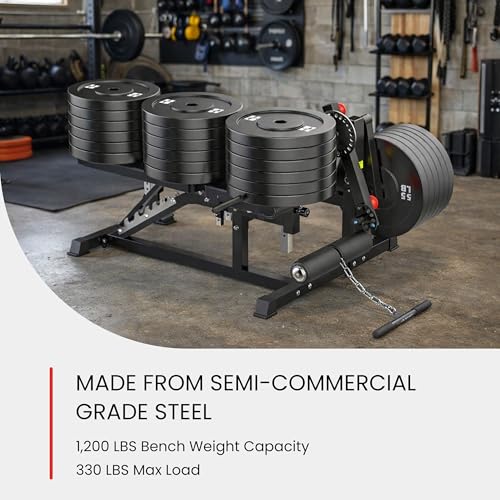 Finer Form GLX Adjustable Weight Bench with Leg Extension and Curl Machine