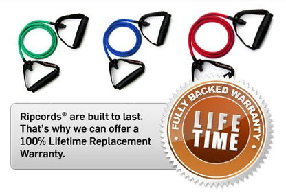 Exercise Bands & E-Book- Premium Resistance Bands in 7 Strength Options Lifetime Replacement Warranty
