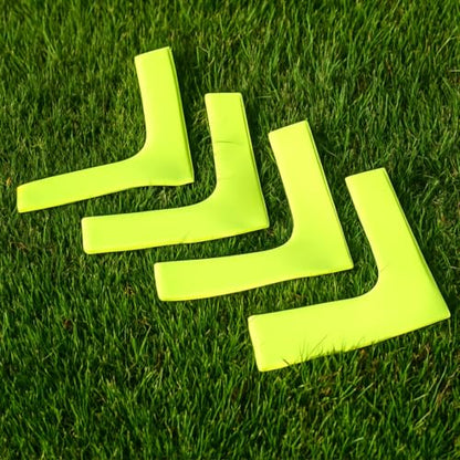 Fitness Health FH Flat Rubber Space Marker Flexible Arrow Corner DISC Set of 4 Non Slip Speed Agility Training Floor Markers KIT