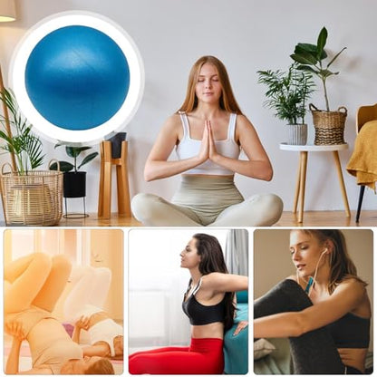 Small Pilates Ball | 6 Inch Exercise Ball for Home Stability Training | 15cm Yoga Balls Small | Mini Soft Gym Balls Equipment for Physical Improves Balance Core Strength